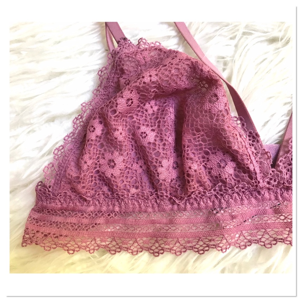 Victoria’s Secret Mauve Triangle Bralette Size M - Picture 2 of 8